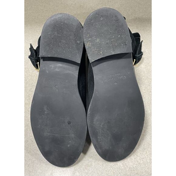 Kate Spade New York Boots Womens 6.5 M Sabina Buckle Ankle Bootie Black Suede - Picture 7 of 13